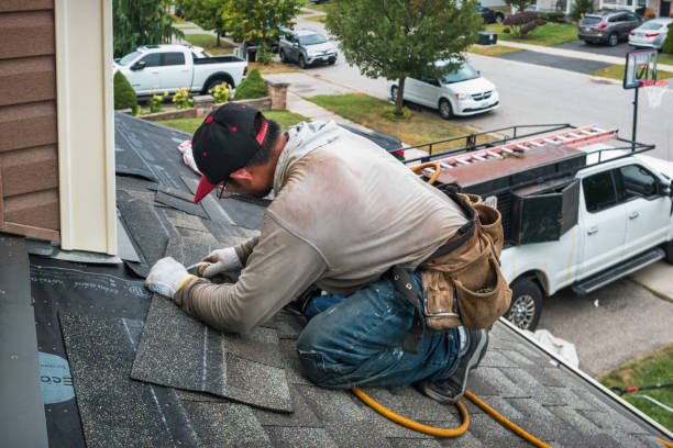 Professional Roof Inspection technician working in Picabo, ID